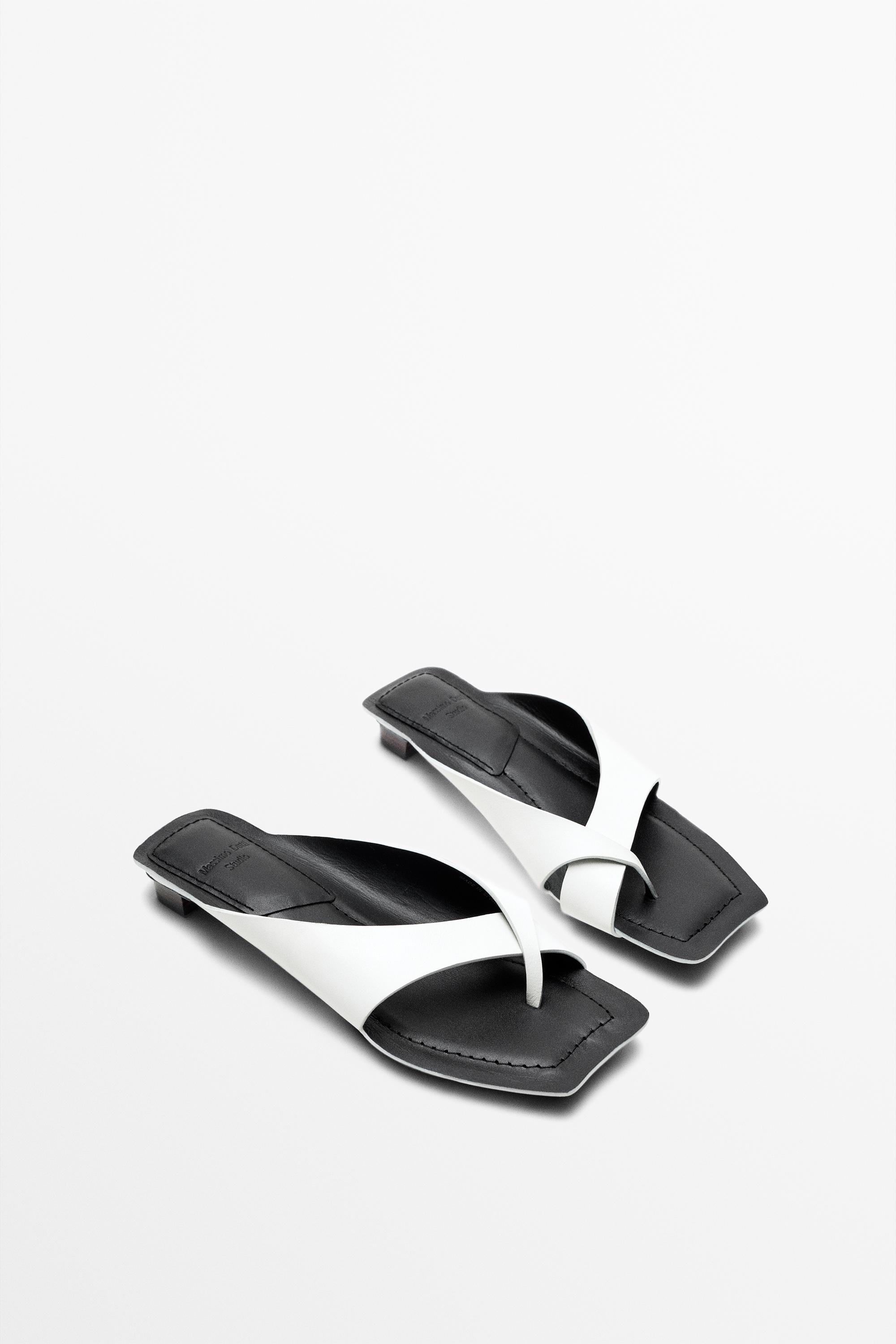 Sandale cuir talon